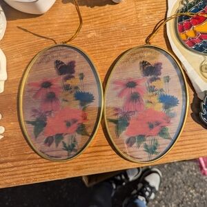 Floral Oval Wall Art Decor